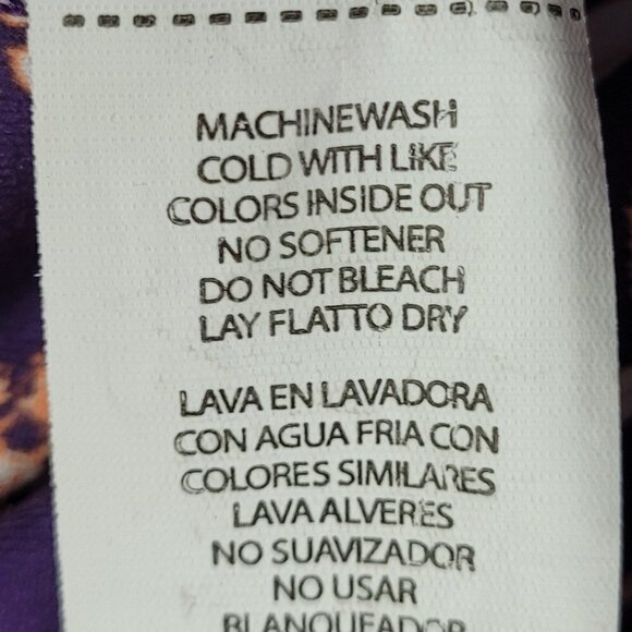 Fabletics Define Mid-Rise Capri Crop Leggings Arcadia Purple Floral Print - Picture 6 of 7